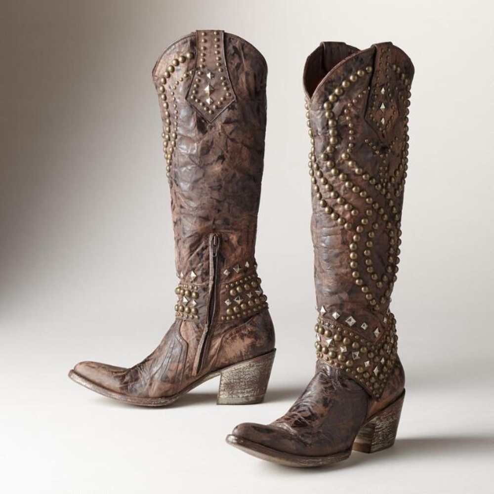 Chocolate Belinda Cowboy Boots - Old Gringo